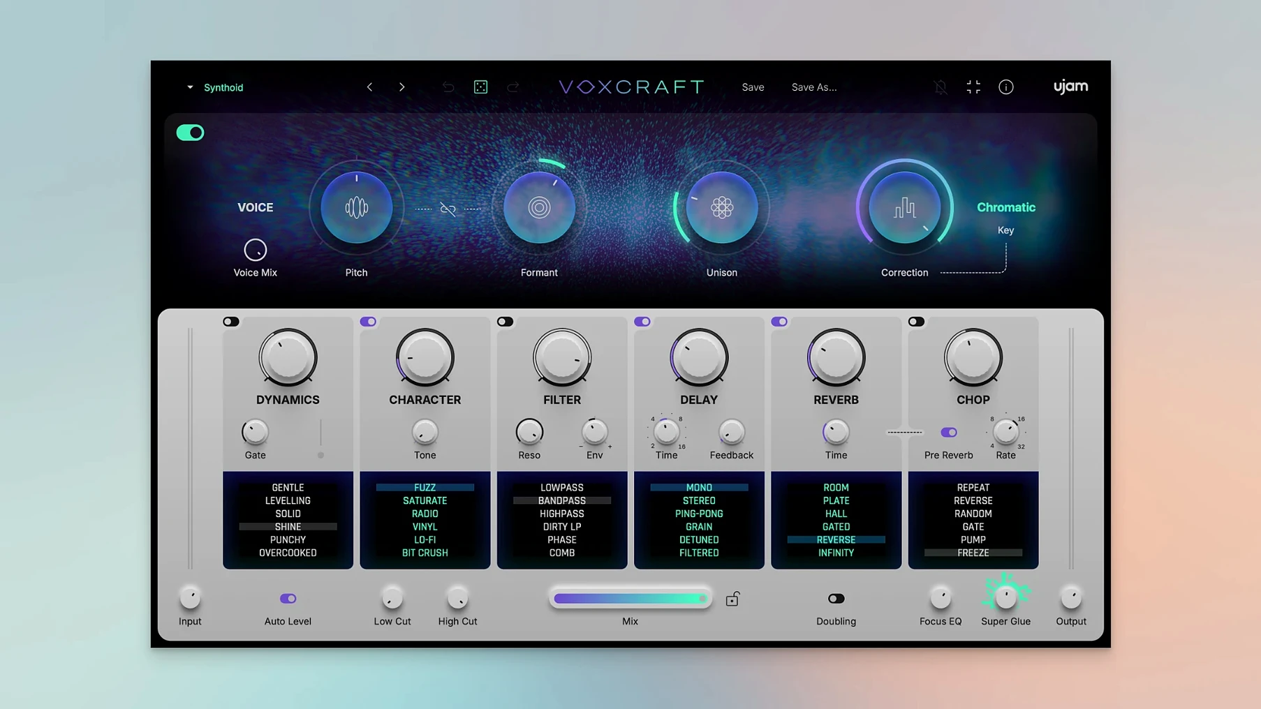View 1 of 1: UJAM VOXCRAFT ujam voxcraft mac full version: overview screen