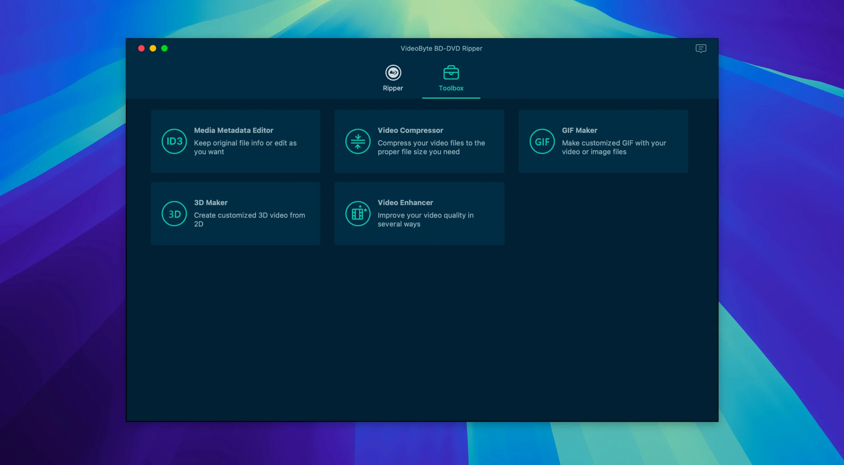 VideoByte BD-DVD Ripper: view #2 VideoByte BD-DVD Ripper layout 2