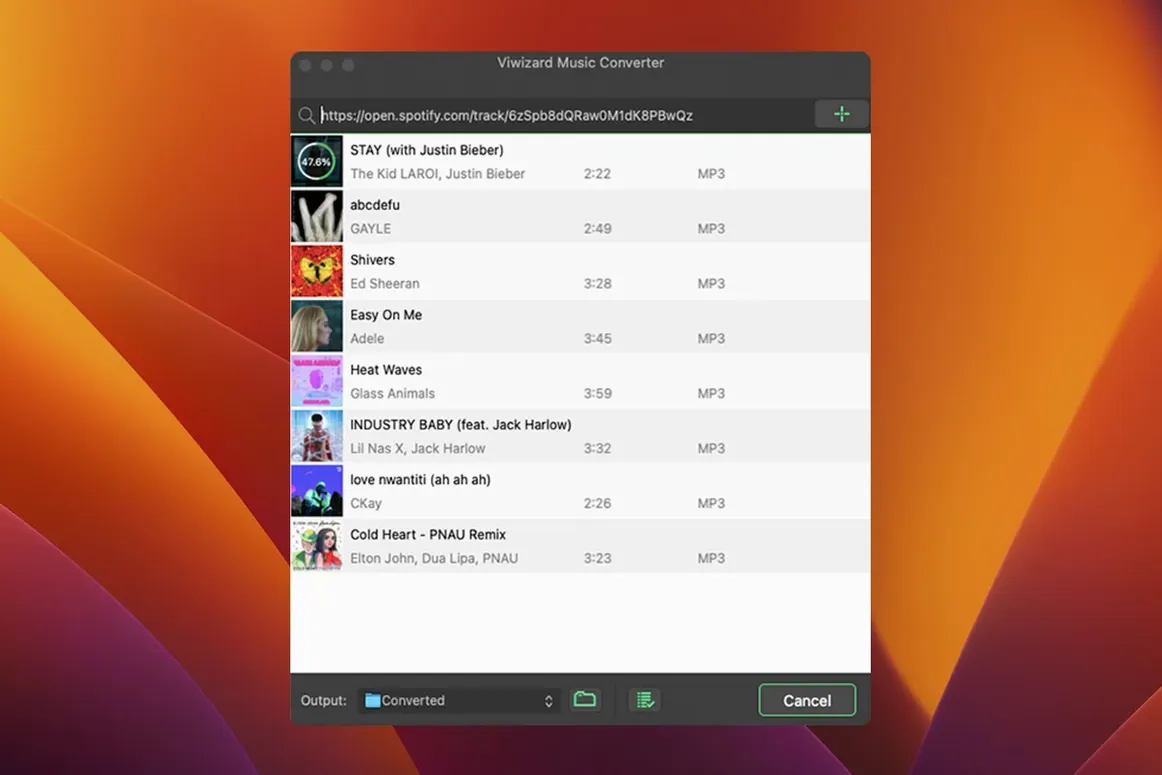 ViWizard Spotify Music Converter: view #3 ViWizard Spotify Music Converter layout 3