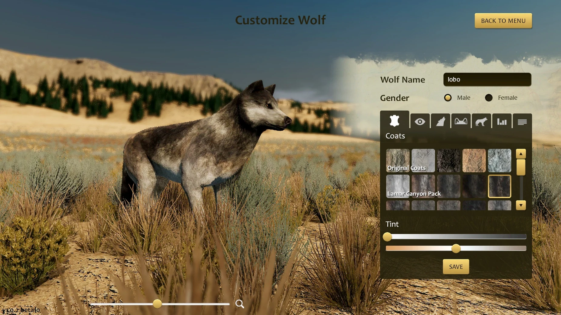 View 1 of 4: WolfQuest: Anniversary Edition wolfquest anniversary edition for mac free download: overview screen