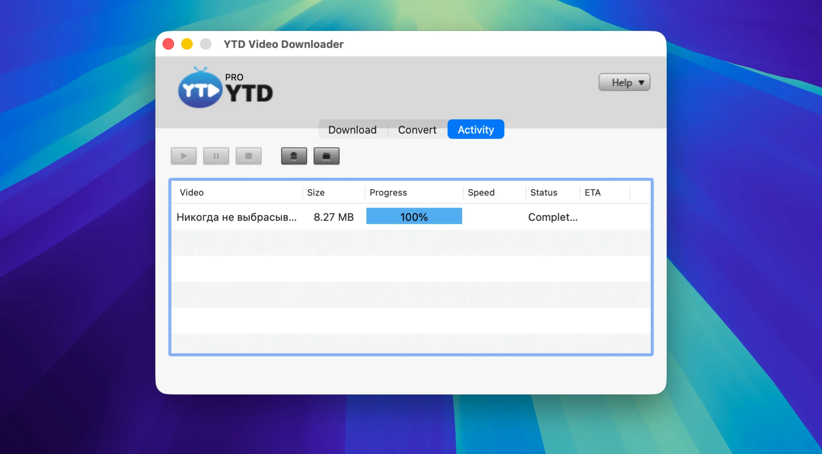 YTD Video Downloader PRO: view #3 YTD Video Downloader PRO layout 3